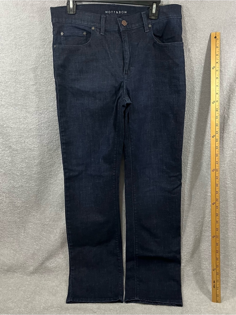 Mott & Bow Straight Jeans Mens 32x32 Indigo Stretch Denim Pants Casual